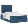 vidaXL Ottoman bed met matras 120x200cm stof blauw