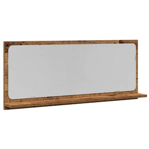 vidaXL Spiegelplank Oud hout 90 x 10,5 x 37 cm Bewerkt hout