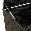 vidaXL Tuinbox 283 L poly rattan zwart