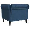 vidaXL Fauteuil Chesterfield-stijl stof blauw