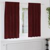 vidaXL Verduisterende gordijnen 2 pcs Wijnrood 140 x 175 cm Fluweel