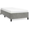 vidaXL Bedframe zonder matras 100x200 cm fluweel lichtgrijs