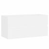 vidaXL 2-delige Badkamermeubelset spaanplaat wit