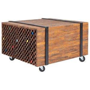 vidaXL Bijzettafel teakhout 60x60x38 cm