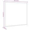vidaXL Krijtbord met massief grenenhouten frame zwart 60x55 cm