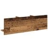 vidaXL Wandkast 100x16,5x30 cm bewerkt hout oud houtkleurig