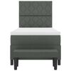 vidaXL Boxspringbed met matras Donkergrijs 100 x 200 cm Stof