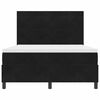 vidaXL LED Box Spring Bed met matras Zwart 140 x 200 cm Stof