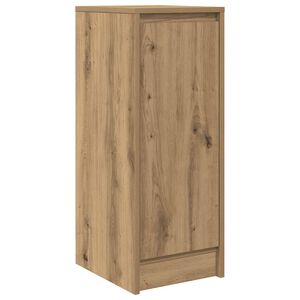 vidaXL Dressoir 29,5x34x76 cm bewerkt hout artisanaal eikenkleur