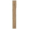 vidaXL Wasmachinekast 64x24x190 cm bewerkt hout artisanaal eikenkleur