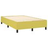 vidaXL Boxspring met matras en LED stof groen 120x200 cm