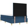 vidaXL Boxspring bed met matras met hoofdeinde Blauw 120 x 190 cm Stof