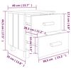 vidaXL Nachtkastjes HAMAR 2 st 40x35x44,5 cm grenenhout honingbruin
