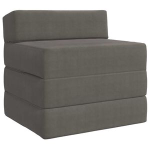 vidaXL Vouwbare Bankbed 2-zits Lichtgrijs 70 x 60 x 63 cm Katoen Stof
