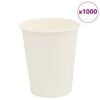 vidaXL Papieren koffiekopjes 1000 st 8oz 200 ml wit