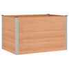 vidaXL Verhoogde plantenbak Bruin 150 x 100 x 91 cm WPC en Aluminium