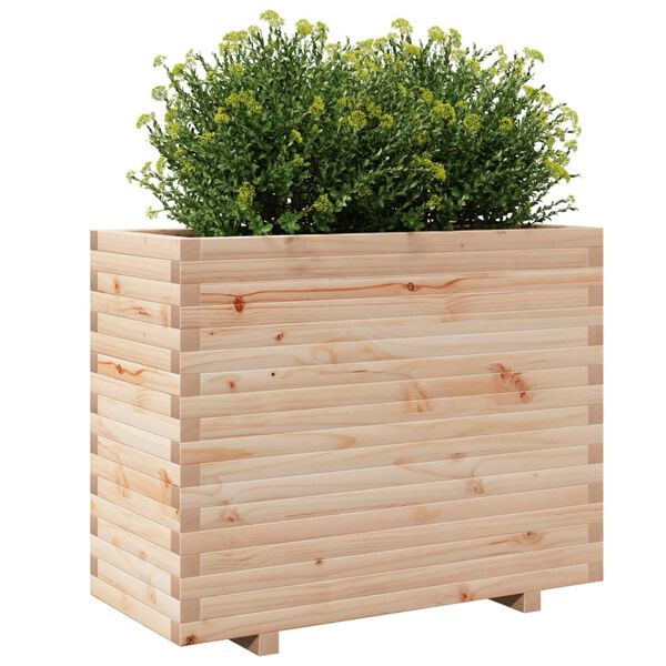 vidaXL Plantenbak 90x40x72,5 cm massief grenenhout