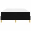 vidaXL Boxspringbed met matras Zwart 120 x 190 cm Stof