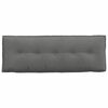 vidaXL Rugkussen Donkergrijs 140 x 50 cm Microvezel Stof