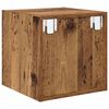vidaXL Wandkast met plank Oudhout 37 x 37 x 37 cm Bewerkt hout