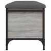 vidaXL Opbergbankje 102x42x45 cm bewerkt hout grijs sonoma eikenkleur