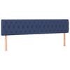 vidaXL Boxspring met matras stof blauw 180x200 cm