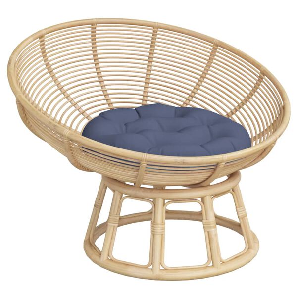 vidaXL Zitkussen rond &Oslash; 60x11 cm oxford stof marineblauw