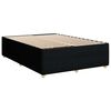 vidaXL Bedframe zonder matras stof zwart 140x190 cm