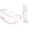 vidaXL Opvouwbaar Camping Bed Blad 2 pcs Bossen 206 x 76 x 74 cm