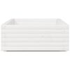 vidaXL Plantenbak 110x60x26,5 cm massief grenenhout wit