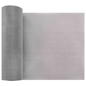 vidaXL Gaas Scherm 20 x 500 cm 60 Mesh RVS 201 Zilverkleurig