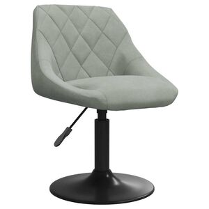 vidaXL Barkruk fluweel lichtgrijs