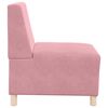 vidaXL Modulaire Bankeenheid Armlos 2 pcs Roze 55 x 74 x 82 cm Fluweel