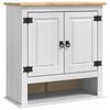 vidaXL Hangkast CORONA Wit 70 x 33 x 71,5 cm Massief grenenhout