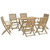 vidaXL 7-delige Tuinset massief acaciahout