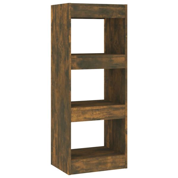 vidaXL Boekenkast/kamerscherm 40x30x103 cm bewerkt hout gerookt eiken