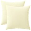 vidaXL Kussensloop 2 pcs HEERLEN Cr&egrave;mekleurig 30 x 30 cm Polyester