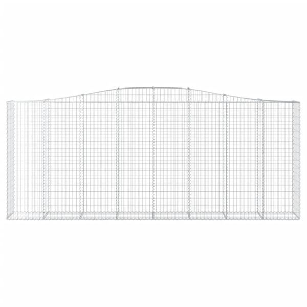 vidaXL Schanskorven 7 st gewelfd 400x50x160/180 cm ijzer