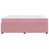 vidaXL Bedframe met matras Roze 160 x 200 cm Stof