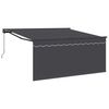 vidaXL Uitschuifbare luifel Antraciet 300 x 250 cm