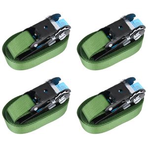 vidaXL Spanbanden 4 st 800 daN 6 m groen