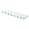 vidaXL Schappen 2 st 80x20 cm glas transparant