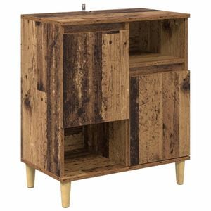vidaXL Dressoir Oud hout 35 x 60 x 70 cm Bewerkt hout