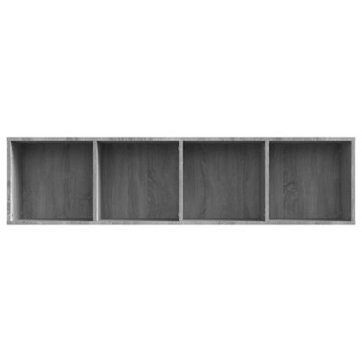 vidaXL Boekenkast/tv-meubel 143x30x36 cm bewerkt hout grijs sonoma