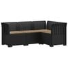 vidaXL 4-Zits Tuin Sofa met Kussens Rattan Look PP Antraciet