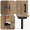 vidaXL Hoge kast met lade 2 pcs Artisan Eiken Bewerkt hout