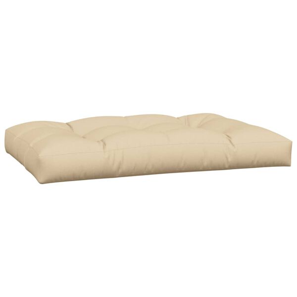 vidaXL Palletkussens 2 st stof beige