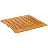vidaXL Badmat Effen Bruin 50 x 50 cm Hout