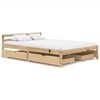 vidaXL Bedframe met 4 lades massief grenenhout 140x200 cm