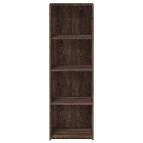 vidaXL Hoge kast 40x41x124 cm bewerkt hout bruin eikenkleur